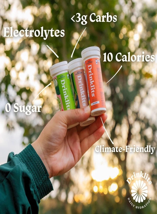 Drinklits Ginger Lime Electrolyte Tablets for Hydration | Great Taste - 0g Sugar - Essential Electrolytes - Daily Use | Single Tube (10 Tablets/Servings) - Image 2
